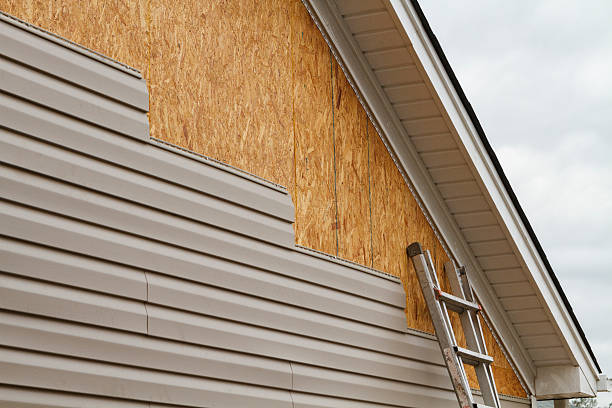 Professional Siding Contractor technician working in Riverton, IL